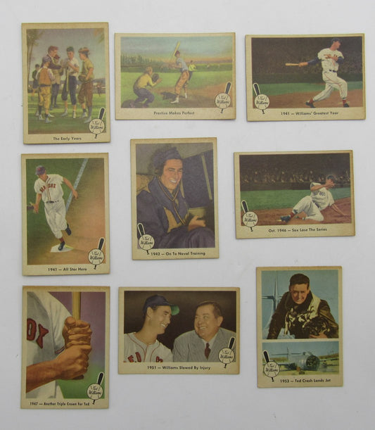 Lot of (15) Ted Williams 1959 Fleer Baseball Cards 212524