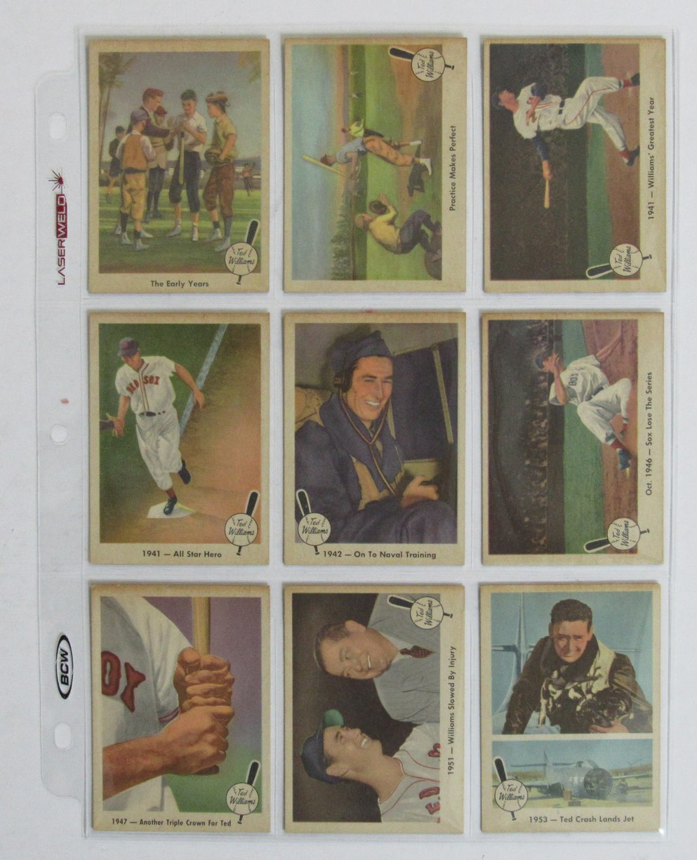 Lot of (15) Ted Williams 1959 Fleer Baseball Cards 212524