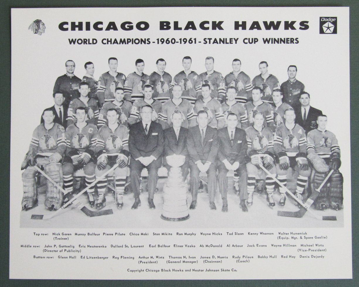 Lot of (25) 8x10 Chicago Black Hawks Team Photo Dodge 212528