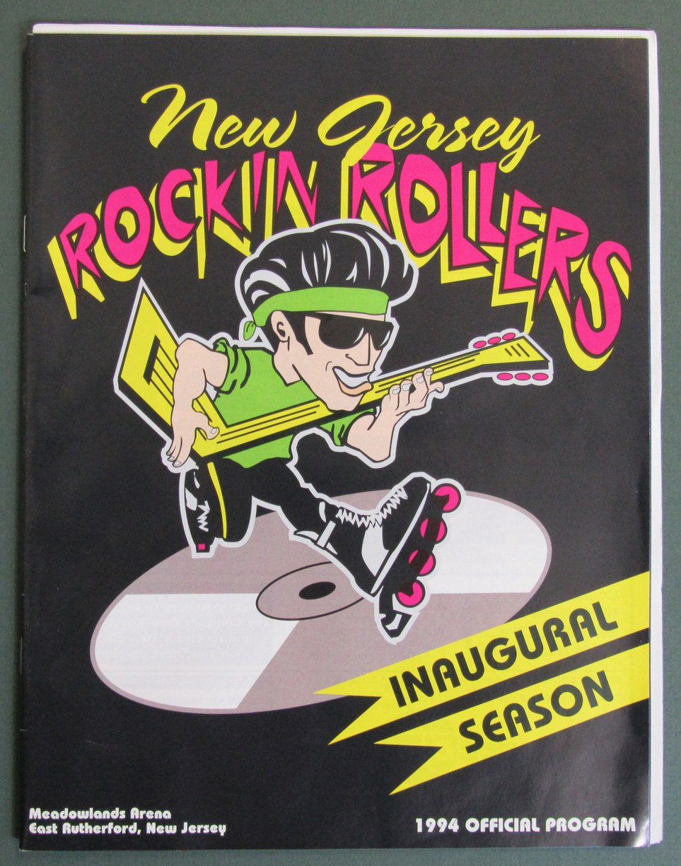 6/10/1994 Hockey Program New Jersey Rockin Rollers vs. Philadelphia Bulldogs