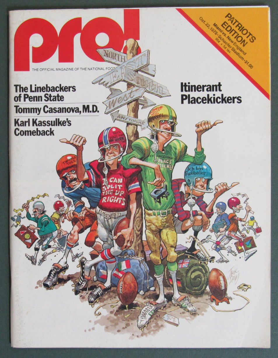 10/22/78 pro! NFL Game Program Miami Dolphins vs. New England Patriots 212533