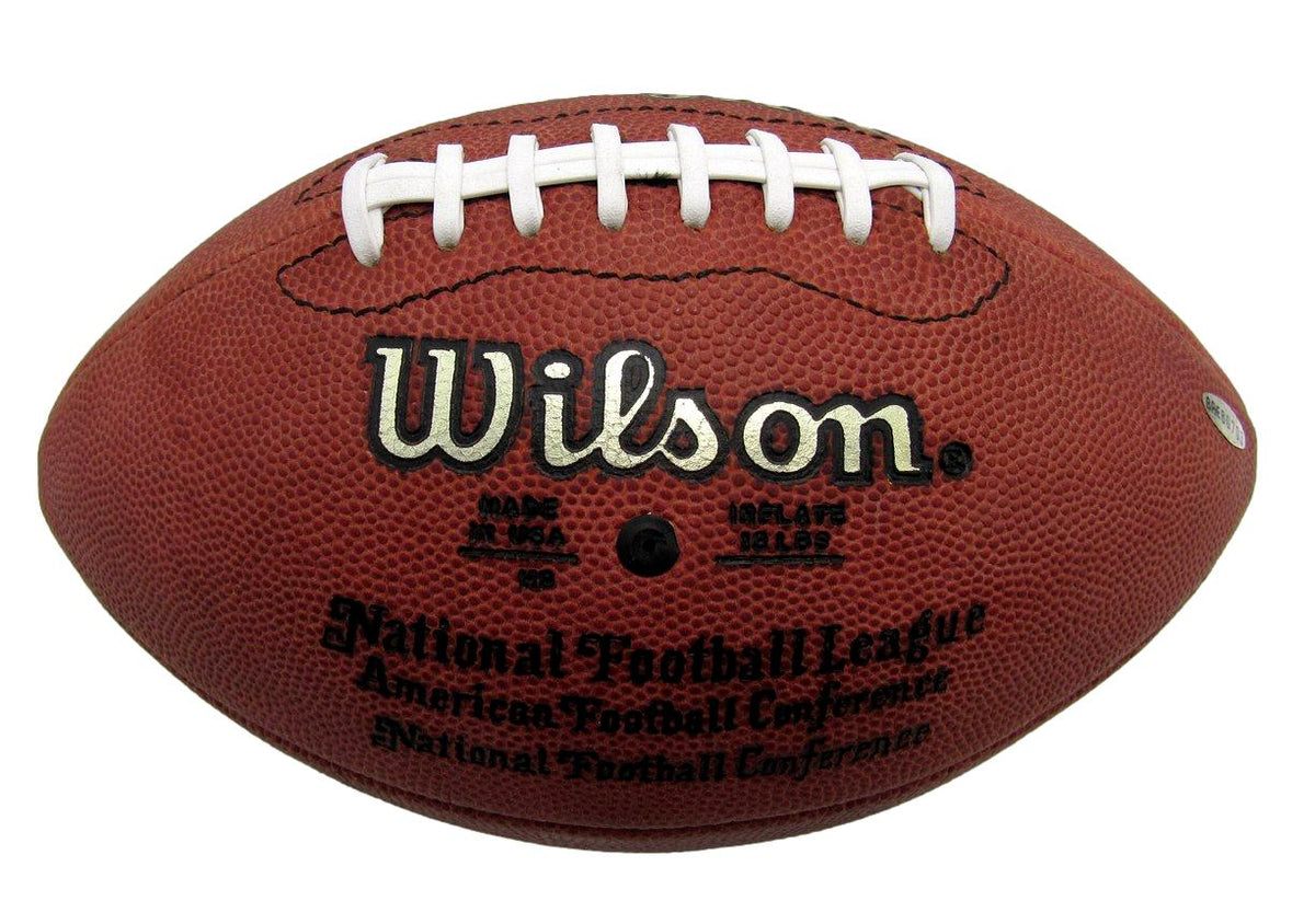 Brett Favre HOF Green Bay Packers Signed NFL Leather Game Football UDA 212535