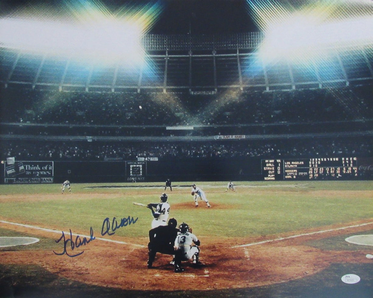 Hank Aaron HOF Signed/Autographed 16x20 Photo HR 715 Atlanta Braves JSA  212540