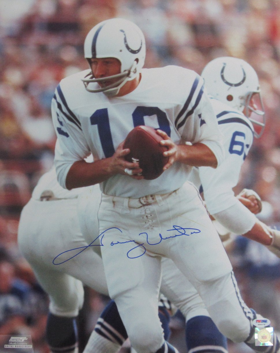 Johnny Unitas HOF Signed/Autographed 16x20 Photo Baltimore Colts PSA/DNA 212548
