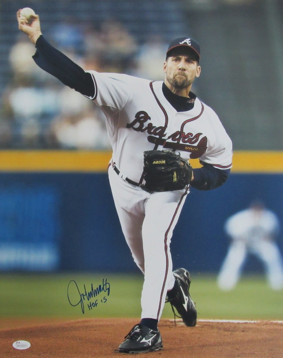 John Smoltz HOF Signed/Inscribed 16x20 Photo Atlanta Braves JSA  212551