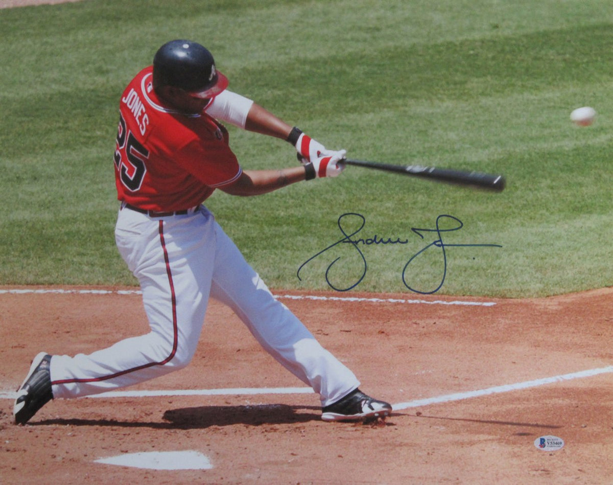 Andruw Jones HOF Signed/Autographed 16x20 Photo Atlanta Braves Beckett  212552