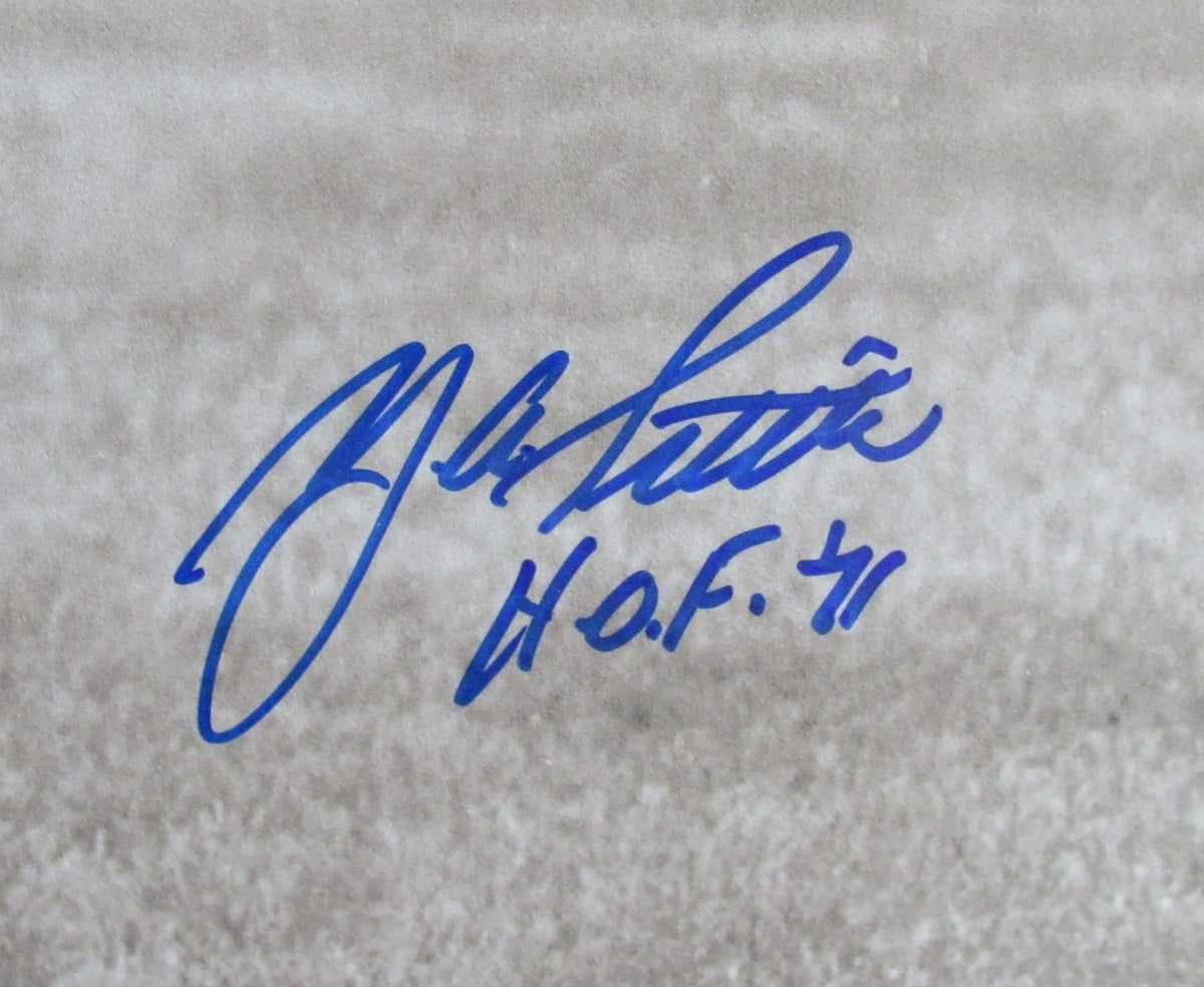 Y.A. Tittle New York Giants Signed/Inscribed 16x20 B/W Photo JSA 212555