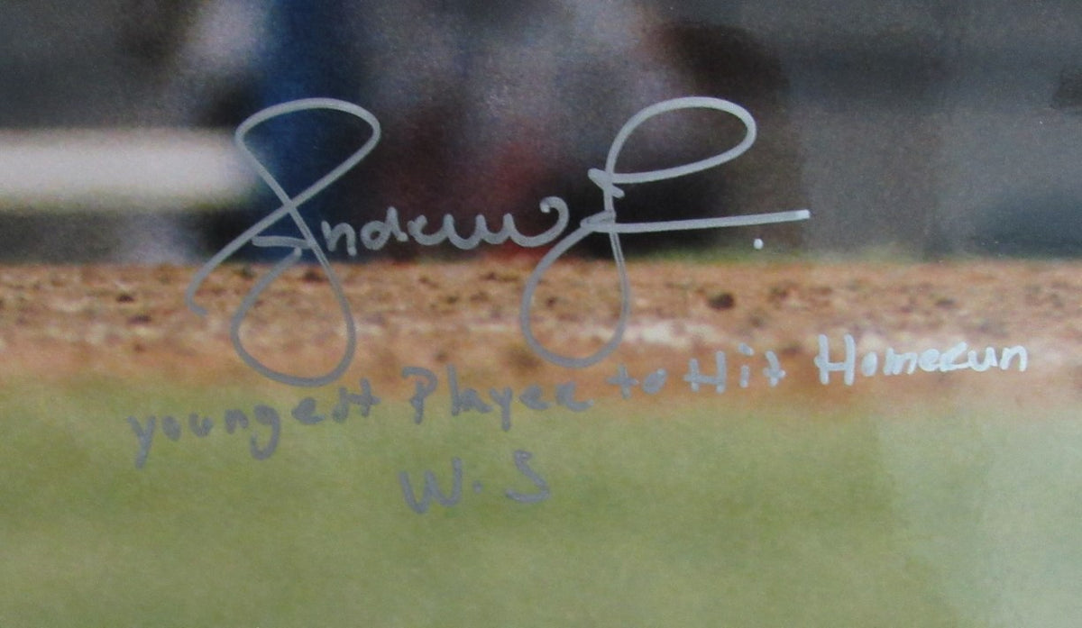 Andruw Jones HOF Signed/Inscribed 16x20 Photo Atlanta Braves Beckett  212556