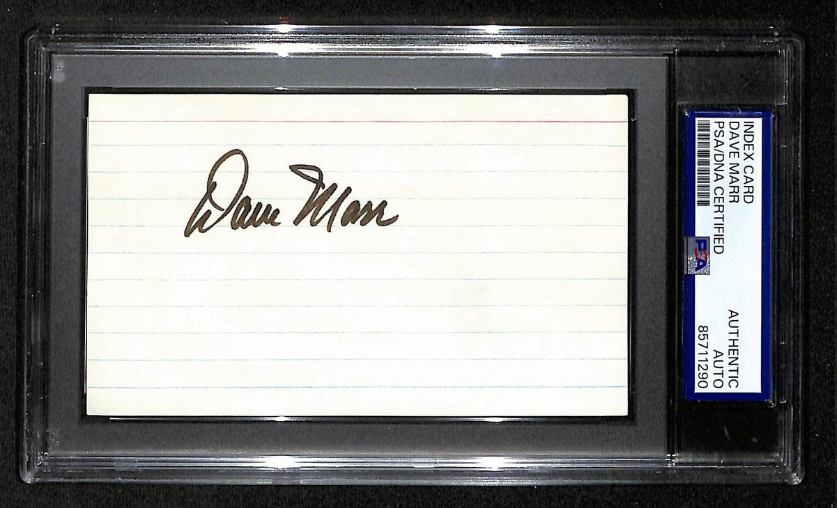 Dave Marr Signed/Autographed 3x5 Index Card PGA Golf PSA/DNA BA204178