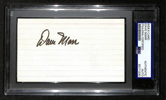 Dave Marr Signed/Autographed 3x5 Index Card PGA Golf PSA/DNA BA204178
