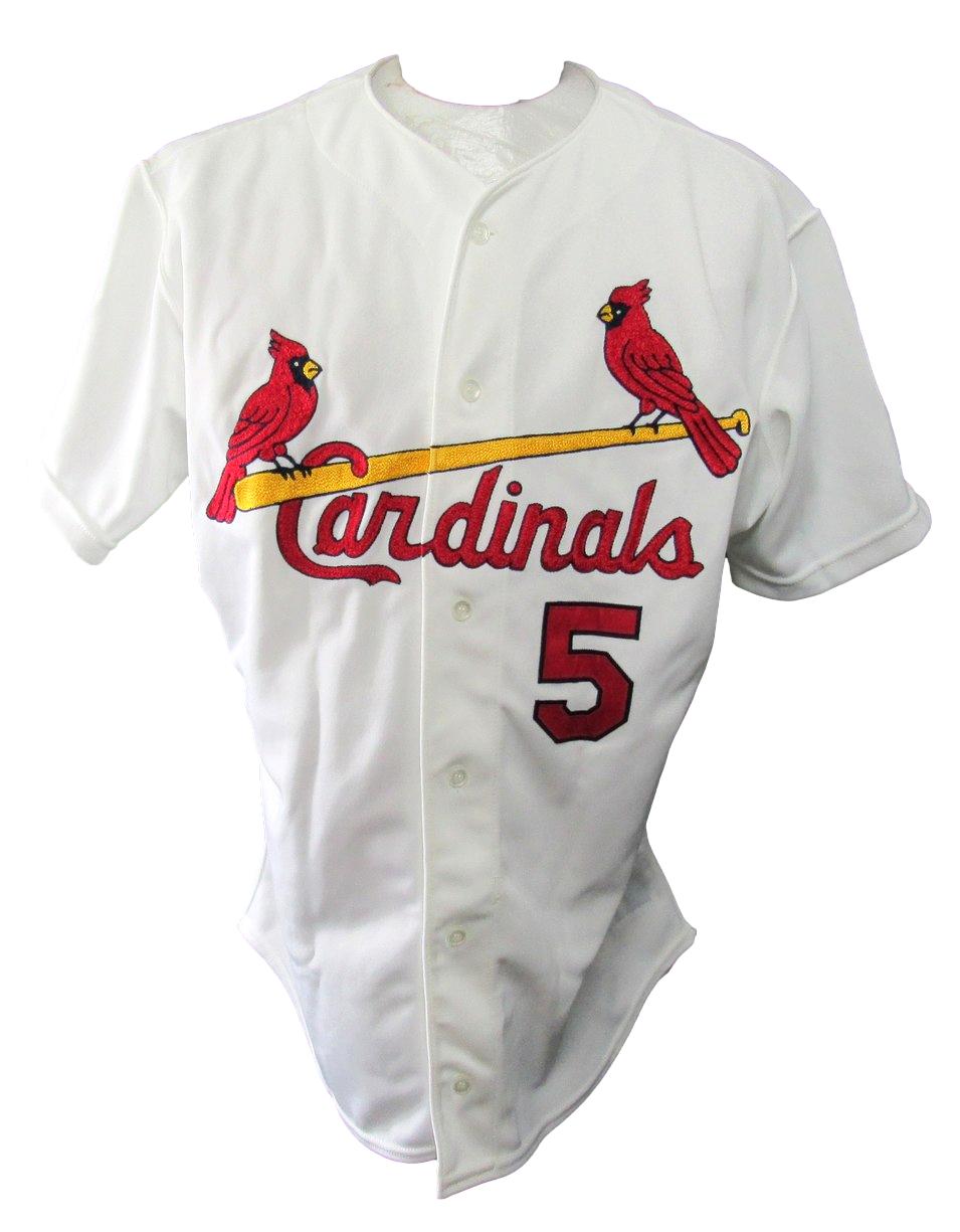 Albert Pujols Cardinals Size 48 Rawlings Authentic 2002 Baseball Jersey 210901