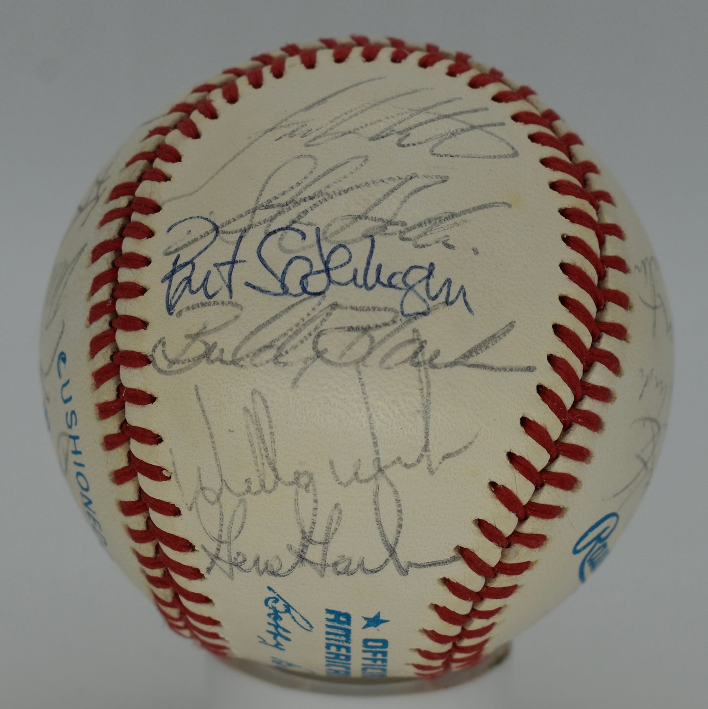 1988 Kansas City Royals Team-Signed OAL Baseball (24) Brett PSA/DNA 212322