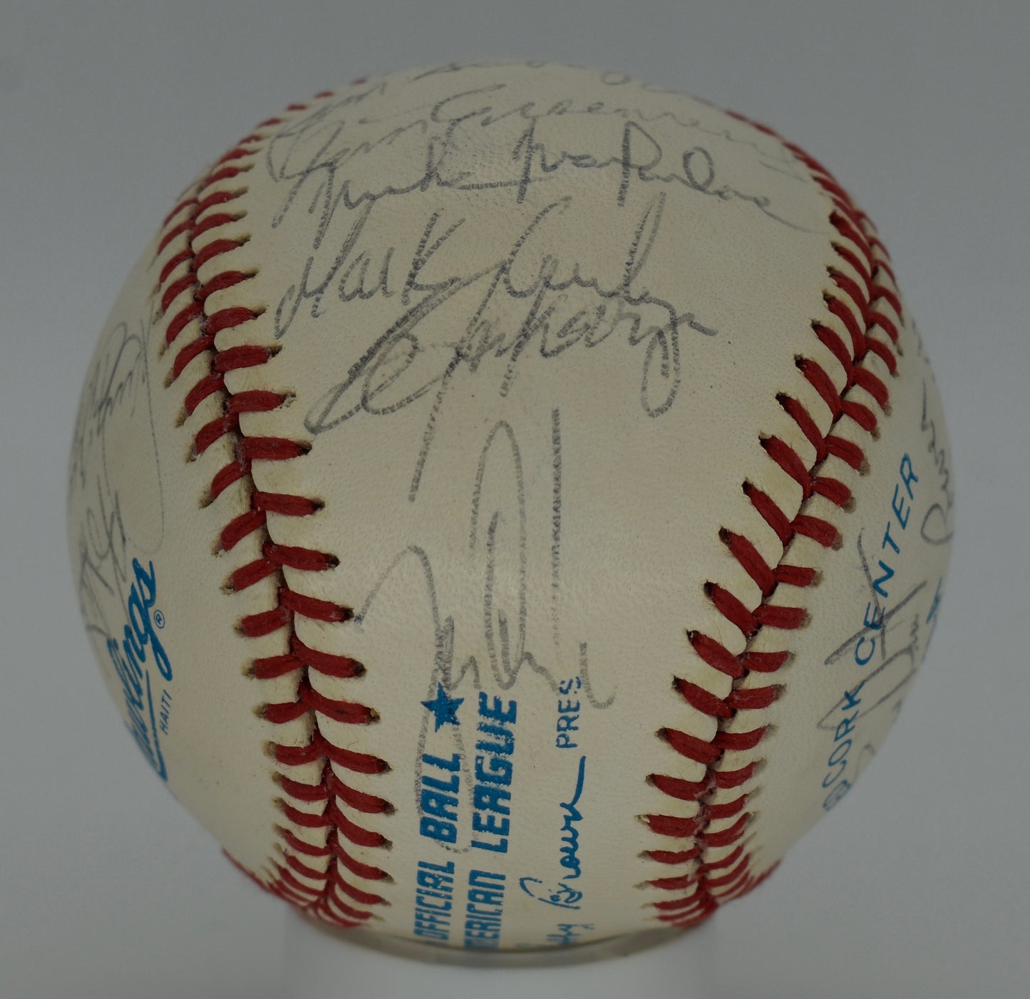 1988 Kansas City Royals Team-Signed OAL Baseball (24) Brett PSA/DNA 212322