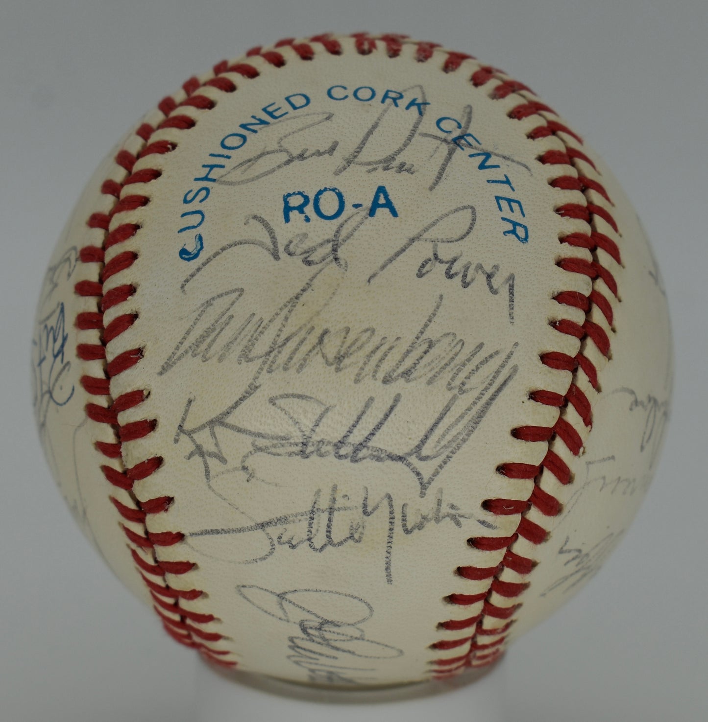 1988 Kansas City Royals Team-Signed OAL Baseball (24) Brett PSA/DNA 212322