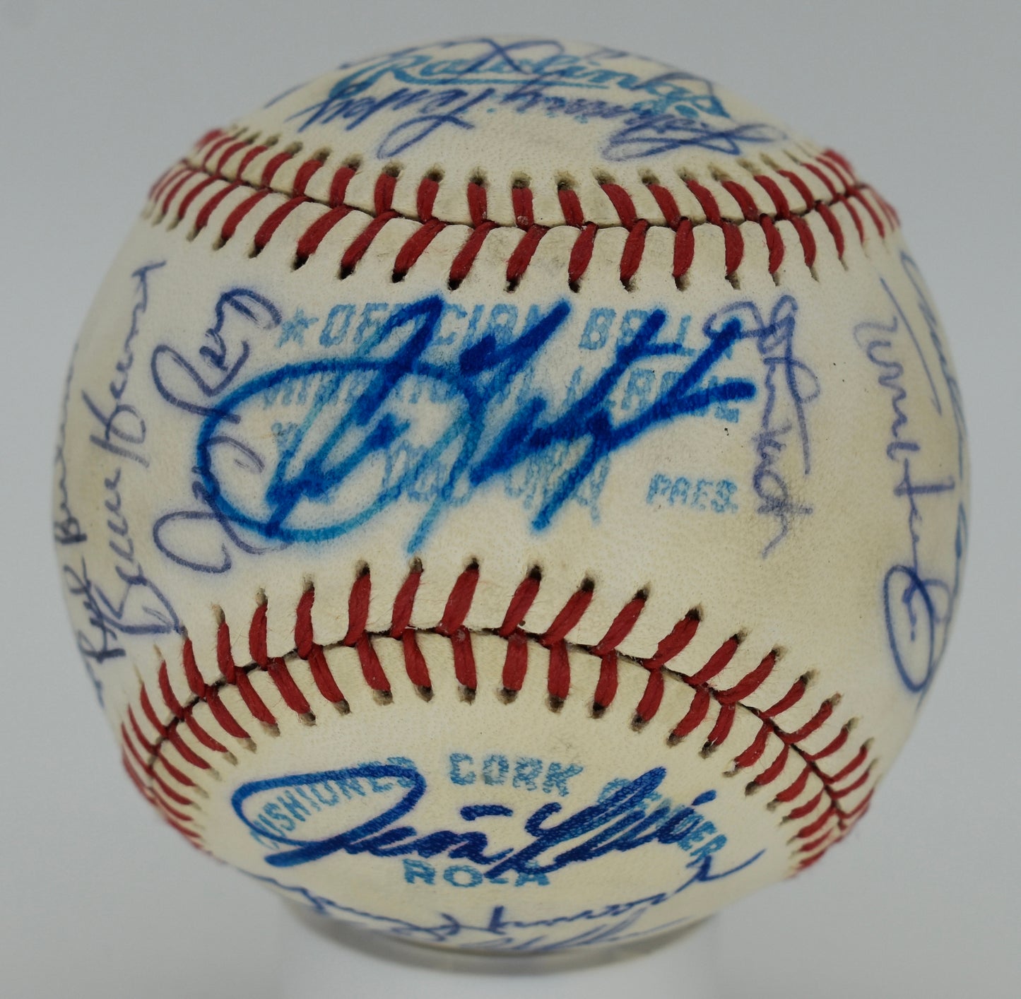 1980 Boston Red Sox Team-Signed OAL Baseball (25) Yaz, Perez PSA/DNA 212323