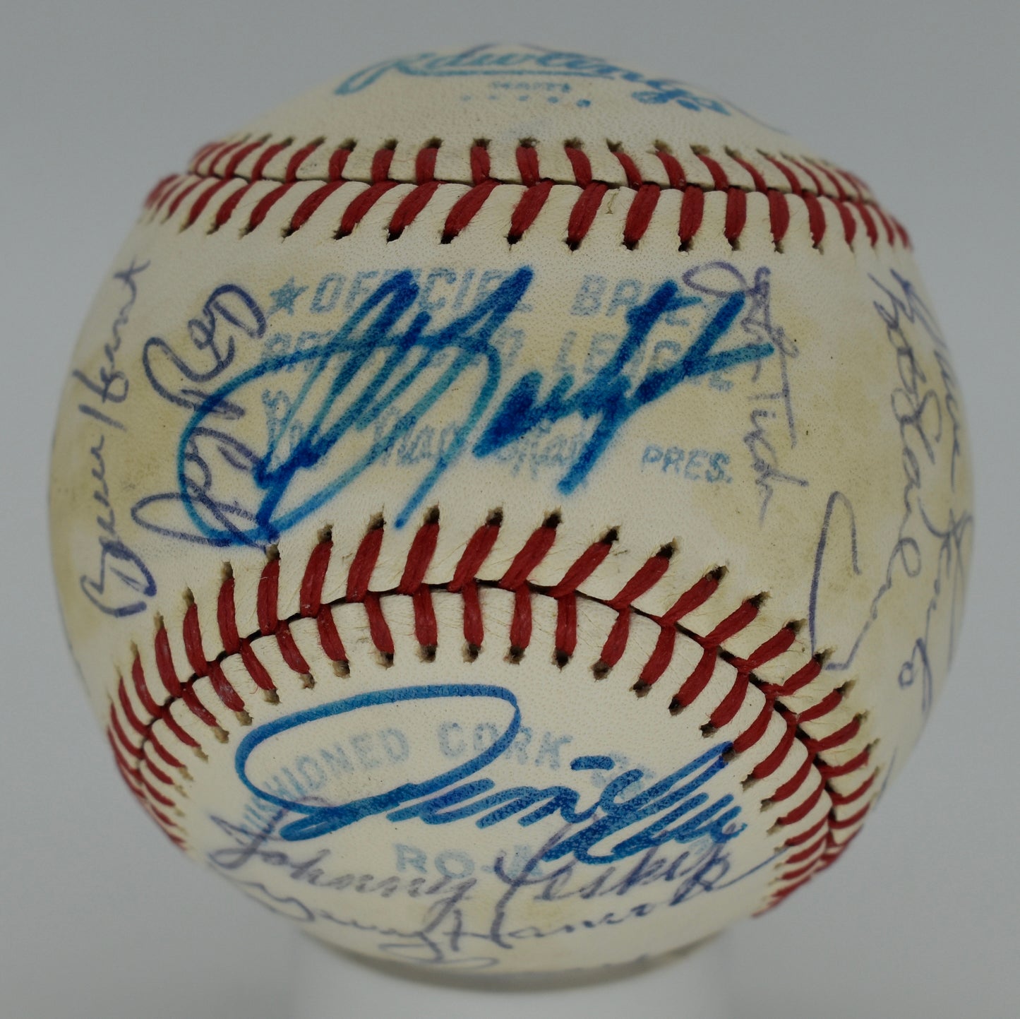 1980 Boston Red Sox Team-Signed OAL Baseball (24) Yaz, Perez PSA/DNA 212324