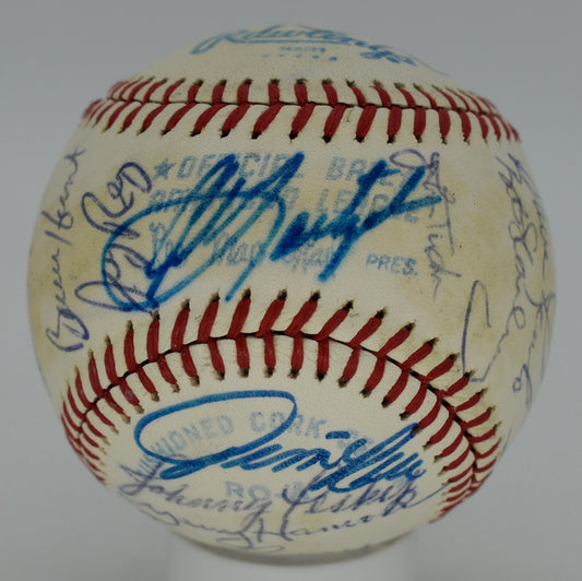 1980 Boston Red Sox Team-Signed OAL Baseball (24) Yaz, Perez PSA/DNA 212324