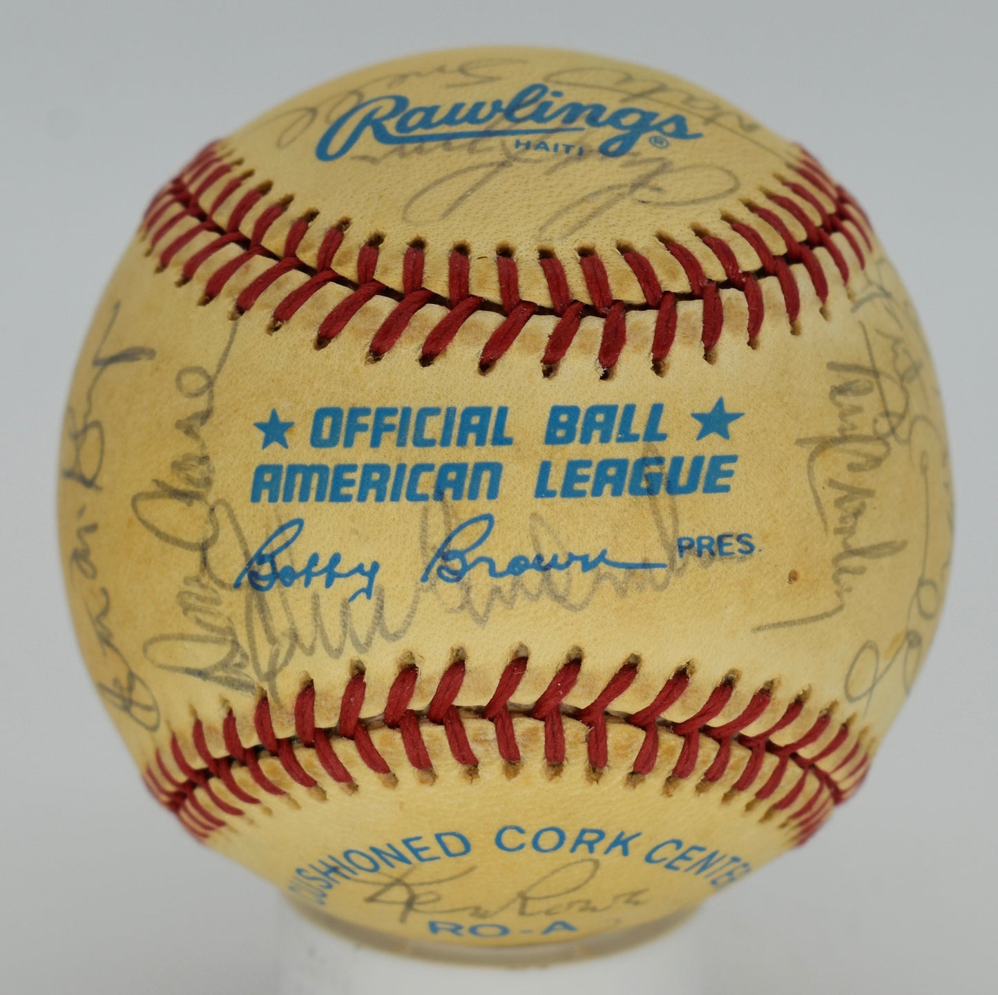 1985 Baltimore Orioles Team-Signed OAL Baseball (20) Ripken Jr. PSA/DNA 212330