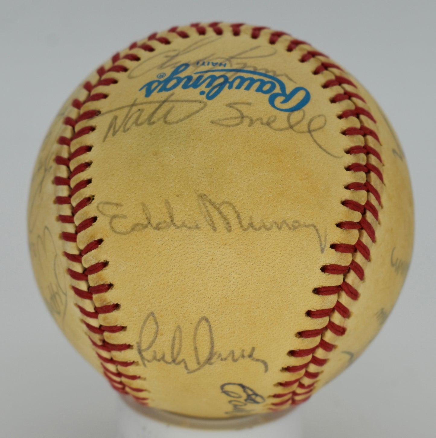 1985 Baltimore Orioles Team-Signed OAL Baseball (20) Ripken Jr. PSA/DNA 212330