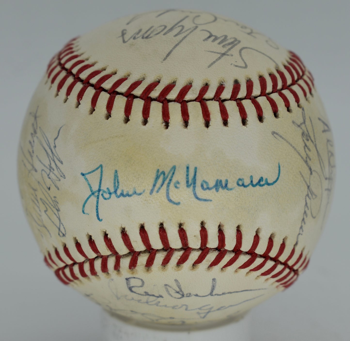 1985 Boston Red Sox Team-Signed OAL Baseball (27) Clemens, Boggs PSA/DNA 212333