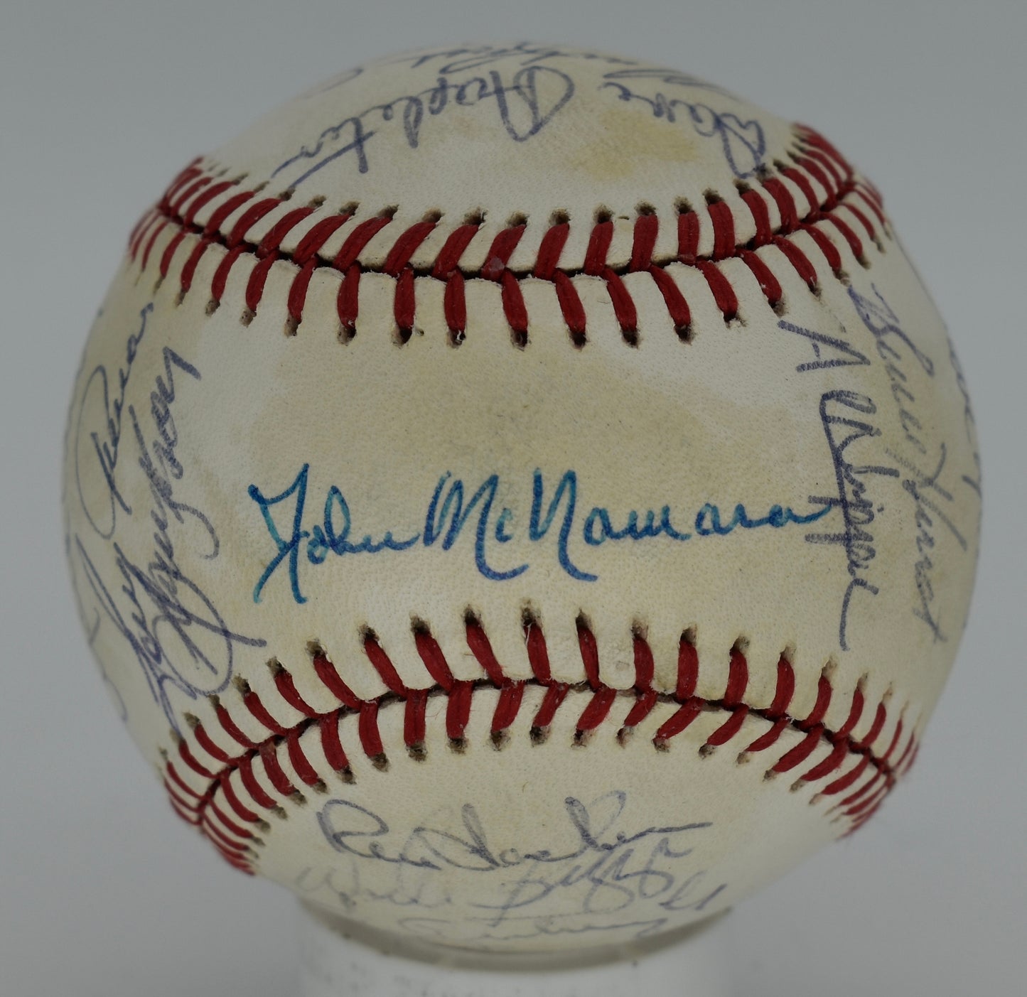 1985 Boston Red Sox Team-Signed OAL Baseball (28) Clemens, Boggs PSA/DNA 212334