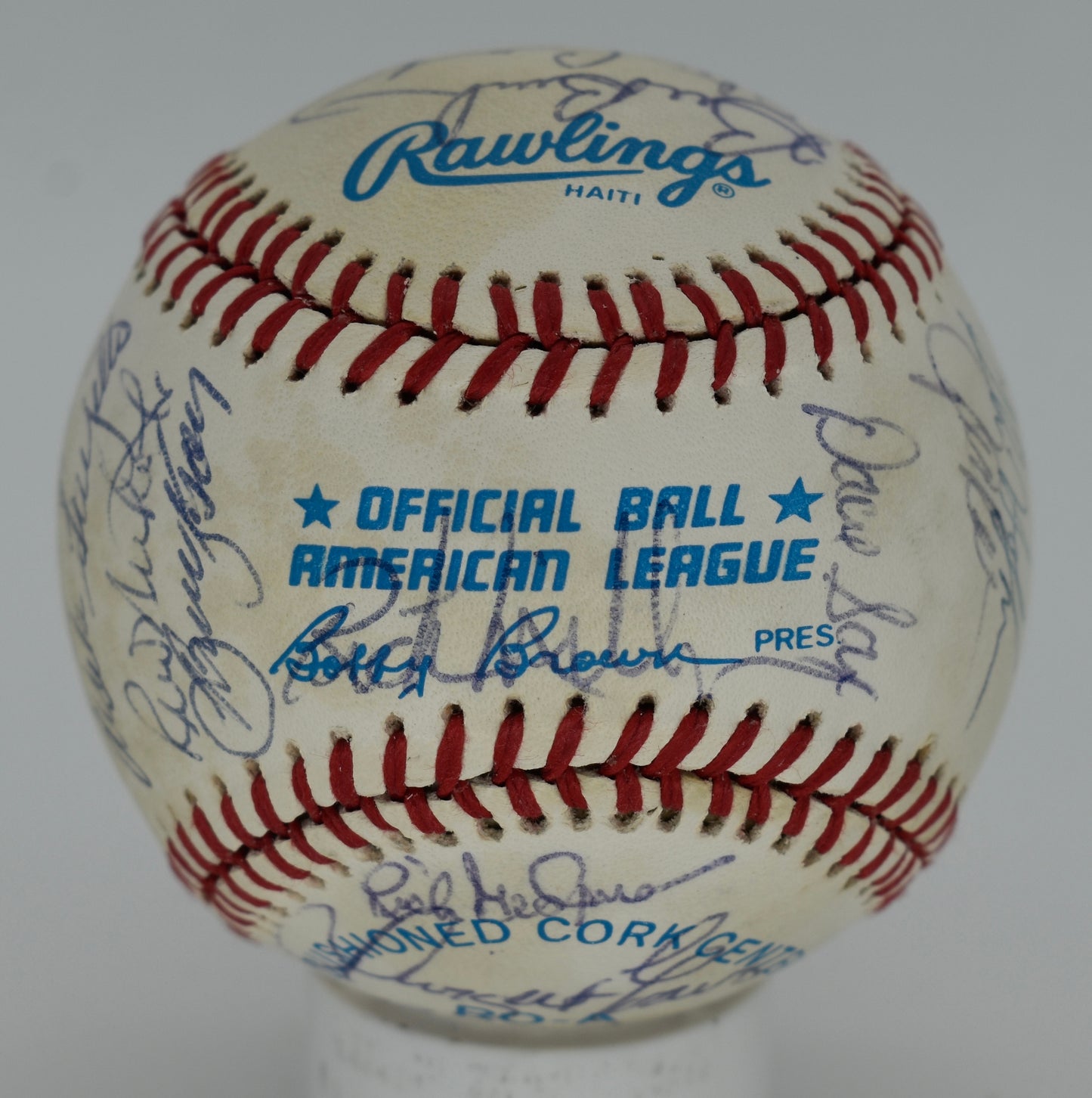 1985 Boston Red Sox Team-Signed OAL Baseball (28) Clemens, Boggs PSA/DNA 212334