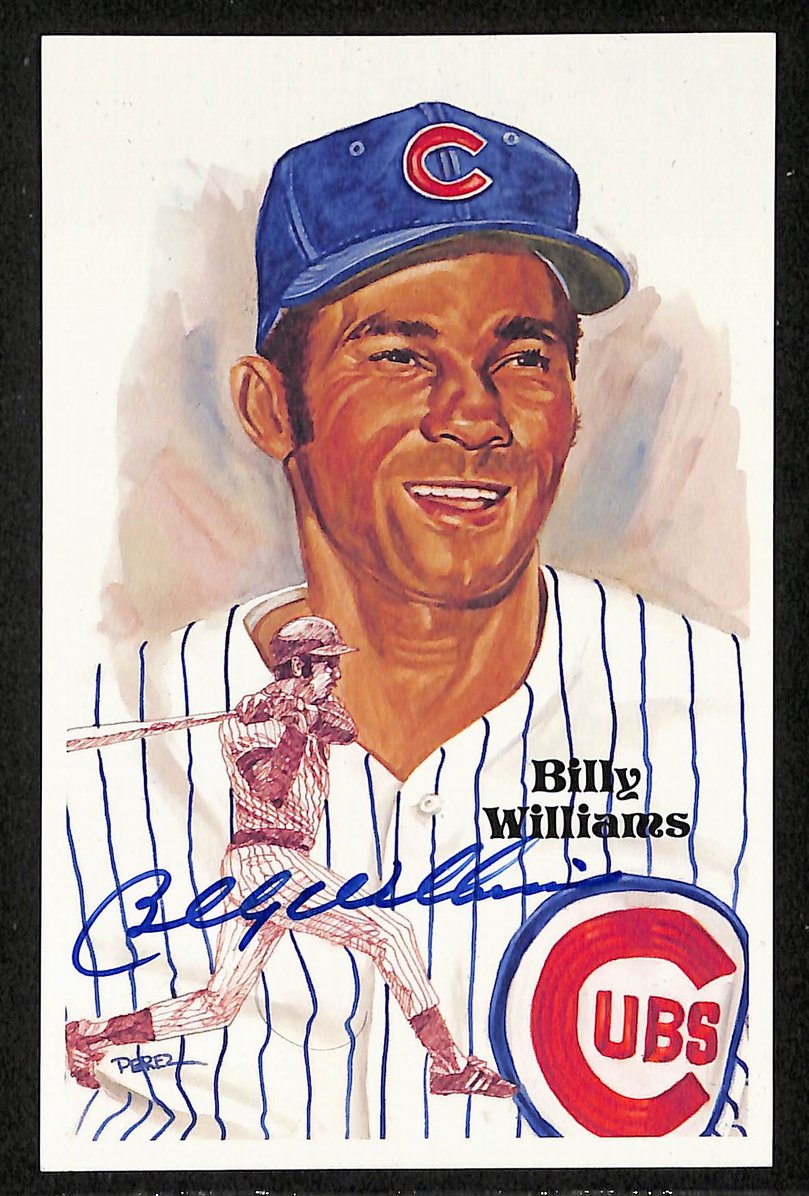 Billy Williams Signed/Autographed Cubs HOF Perez Steele Postcard 212357