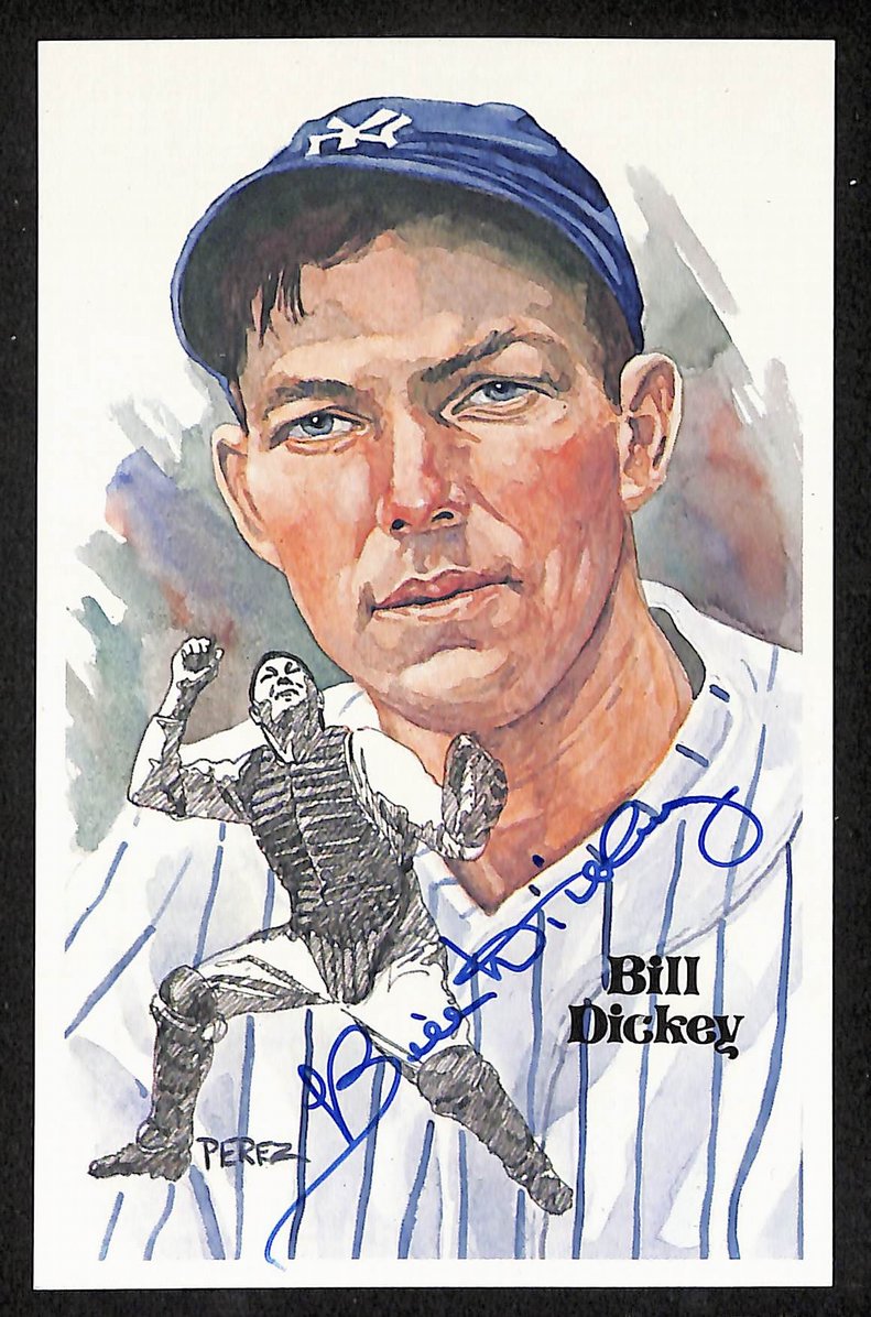 Bill Dickey Signed/Autographed Yankees HOF Perez Steele Postcard 212365