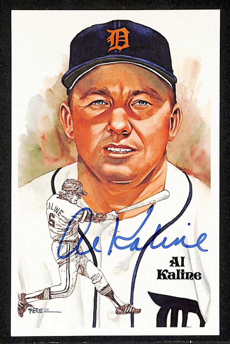 Al Kaline Signed/Autographed Tigers HOF Perez Steele Postcard 212373