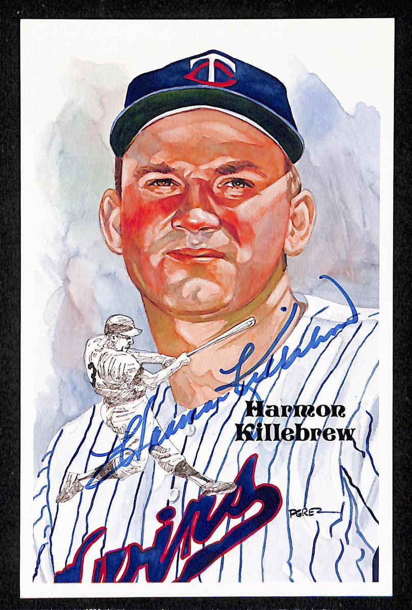 Harmon Killebrew Signed/Autographed Twins HOF Perez Steele Postcard 212377