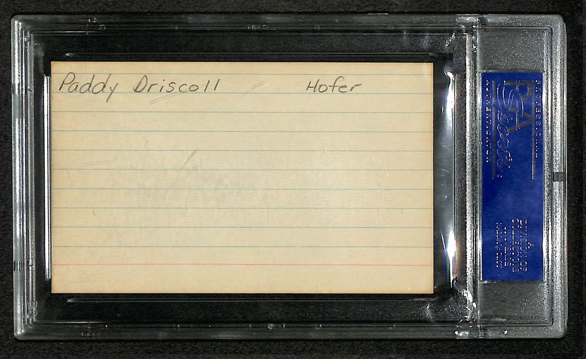 Paddy Driscoll Signed/Autographed Bears HOF Index Card PSA/DNA 212401