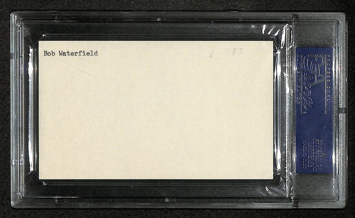 Bob Waterfield Signed/Autographed Rams HOF Index Card PSA/DNA 212404