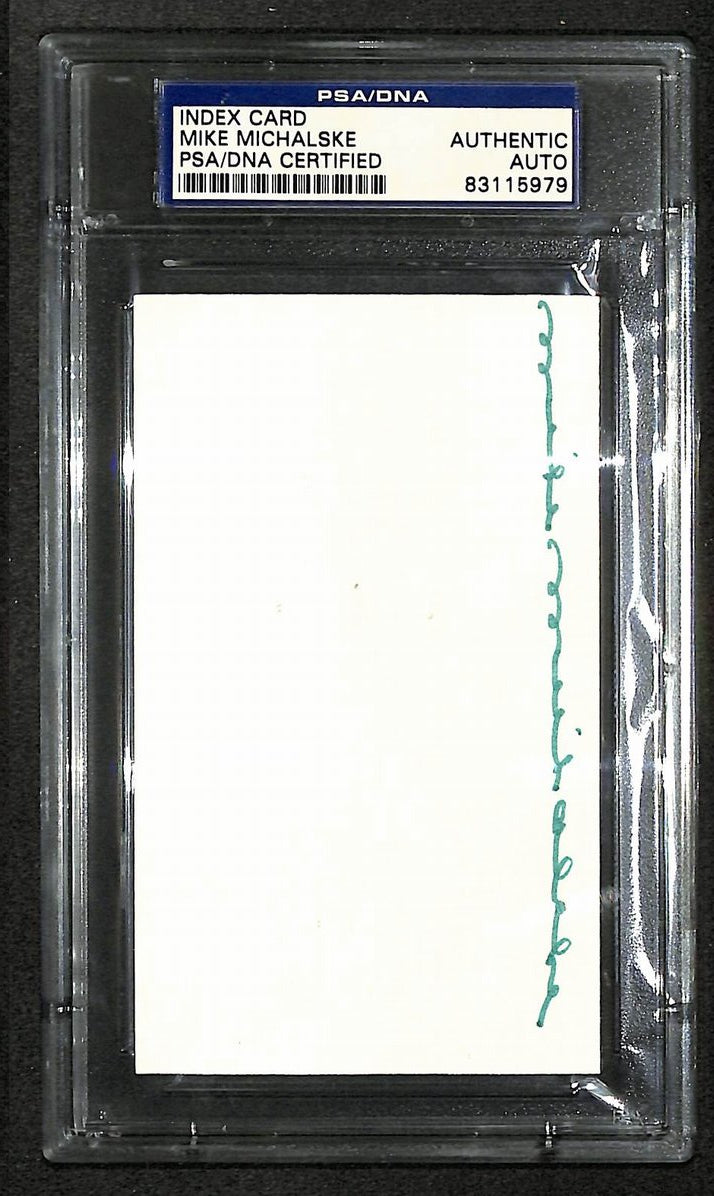 Mike Michalske Signed/Autographed Packers HOF Index Card PSA/DNA 212408