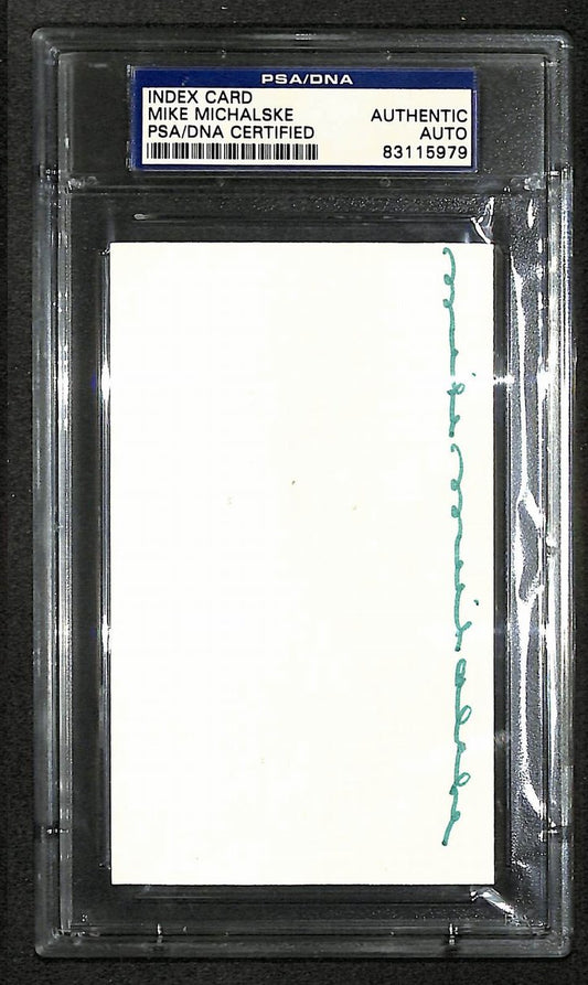 Mike Michalske Signed/Autographed Packers HOF Index Card PSA/DNA 212408