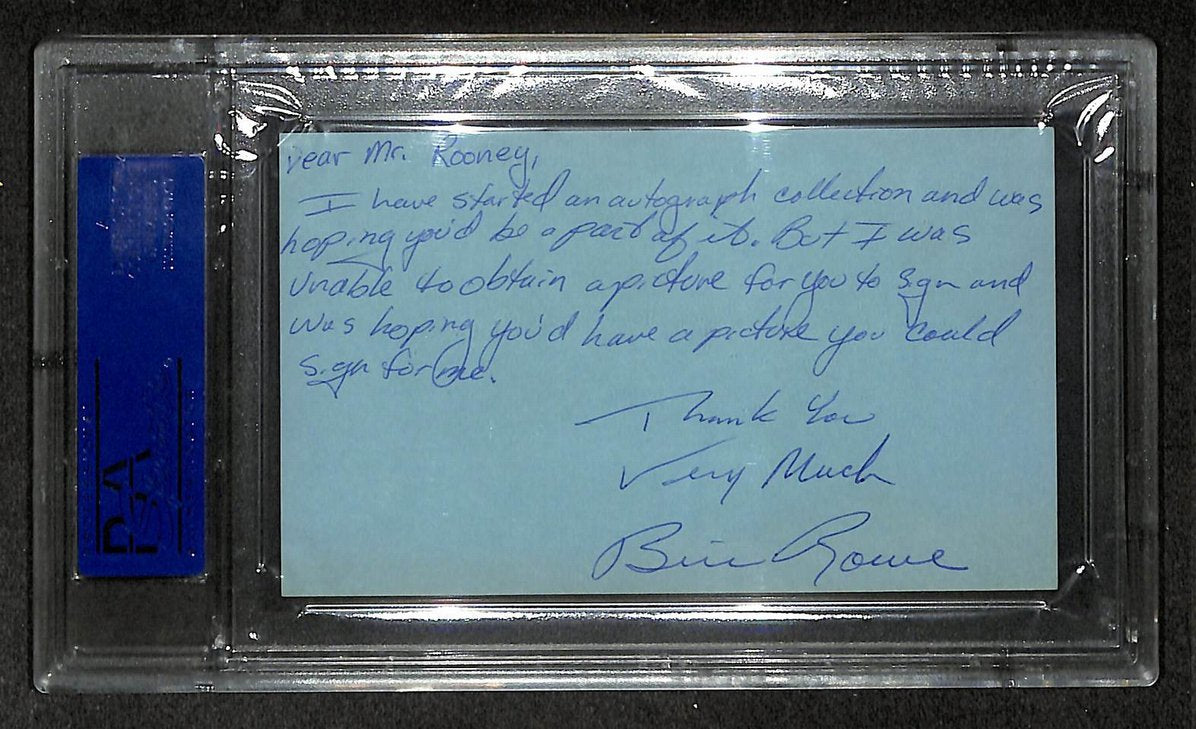 Art Rooney Signed/Autographed Steelers HOF Index Card PSA/DNA 212416
