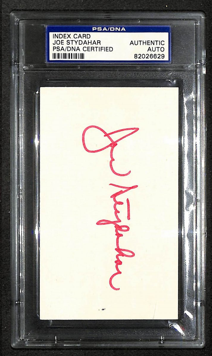 Joe Stydahar Signed/Autographed Bears HOF Index Card PSA/DNA 212419