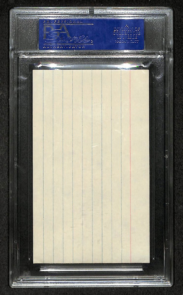 Joe Stydahar Signed/Autographed Bears HOF Index Card PSA/DNA 212419