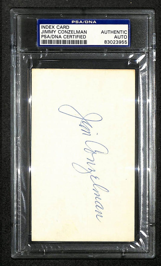Jimmy Conzelman Signed/Autographed Cardinals HOF Index Card PSA/DNA 212421