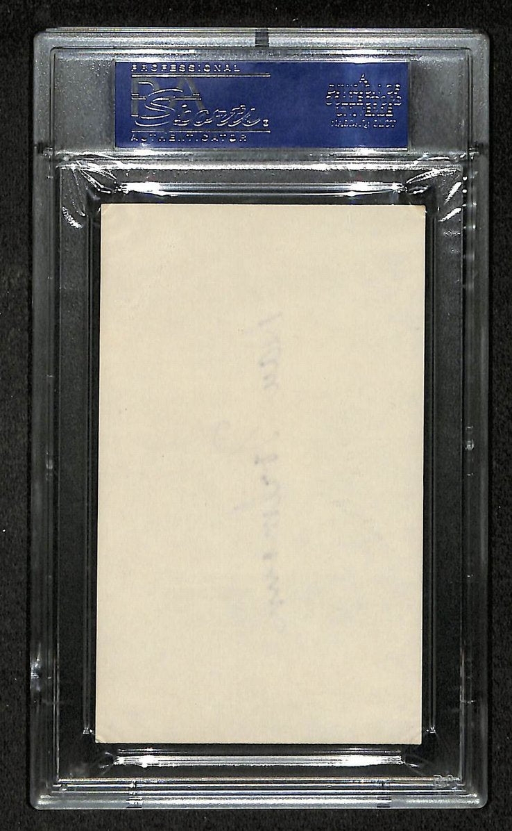 Dan Fortmann Signed/Autographed Bears HOF Index Card PSA/DNA 212422