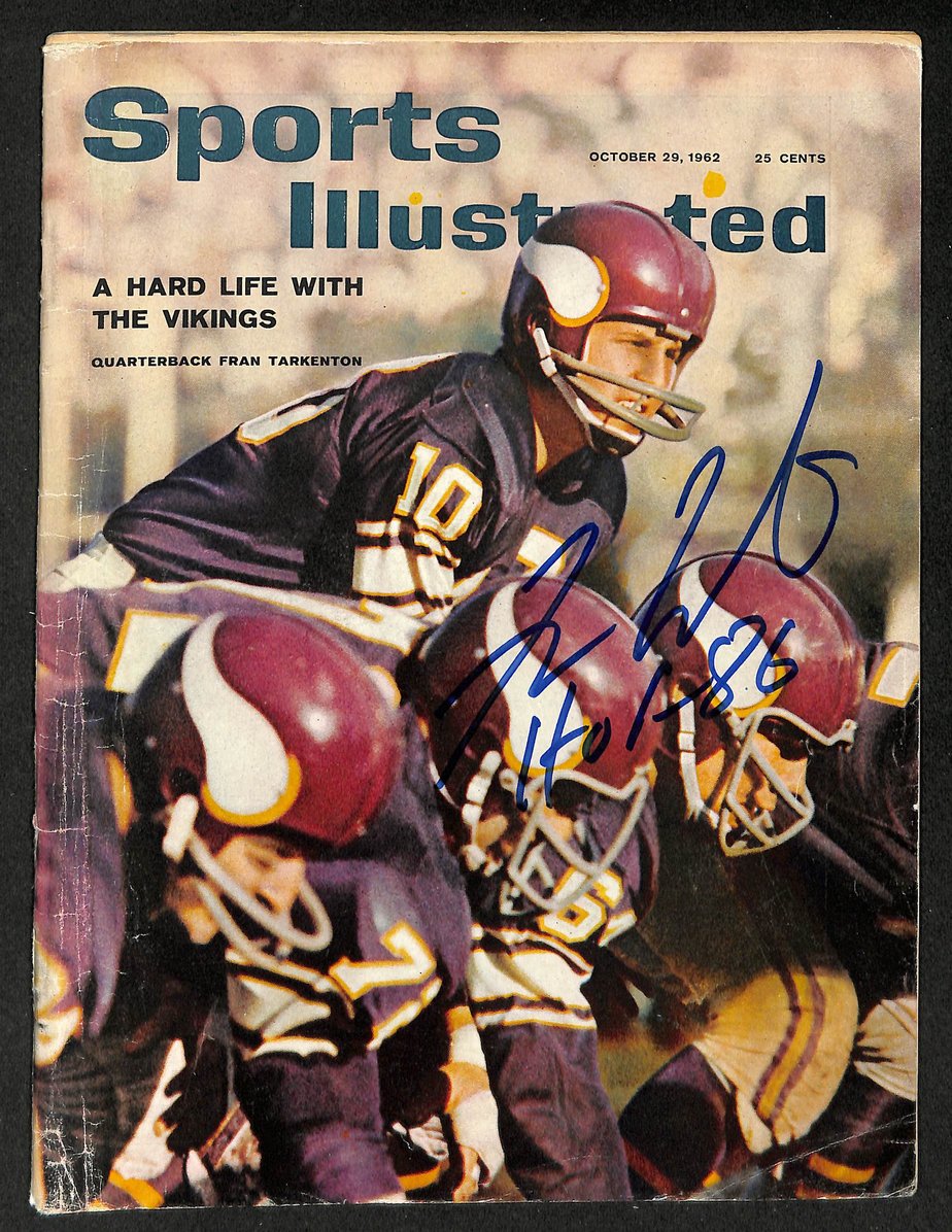 Fran Tarkenton Signed/Autographed 1962 Sports Illustrated Magazine Beckett 12432
