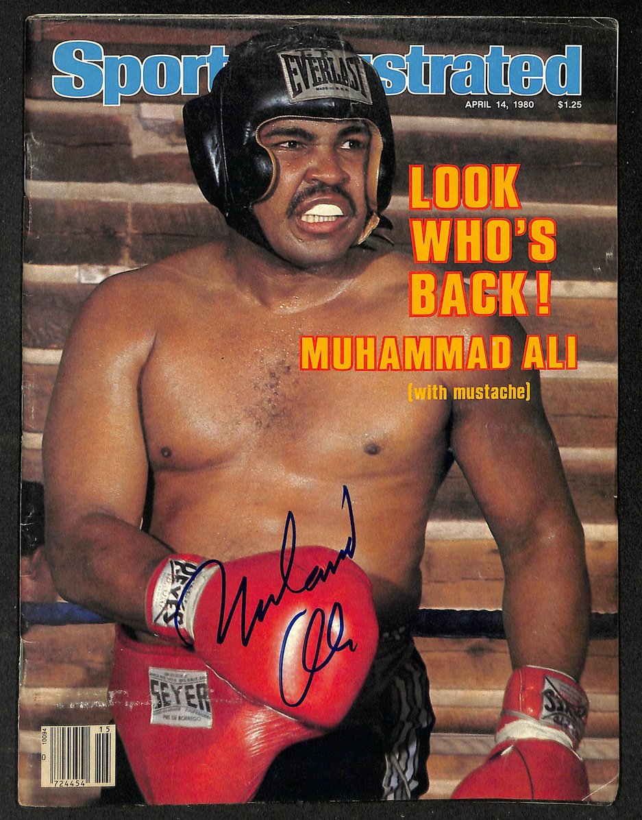Muhammad Ali Signed/Autographed 1980 Sports Illustrated Magazine Beckett 212435