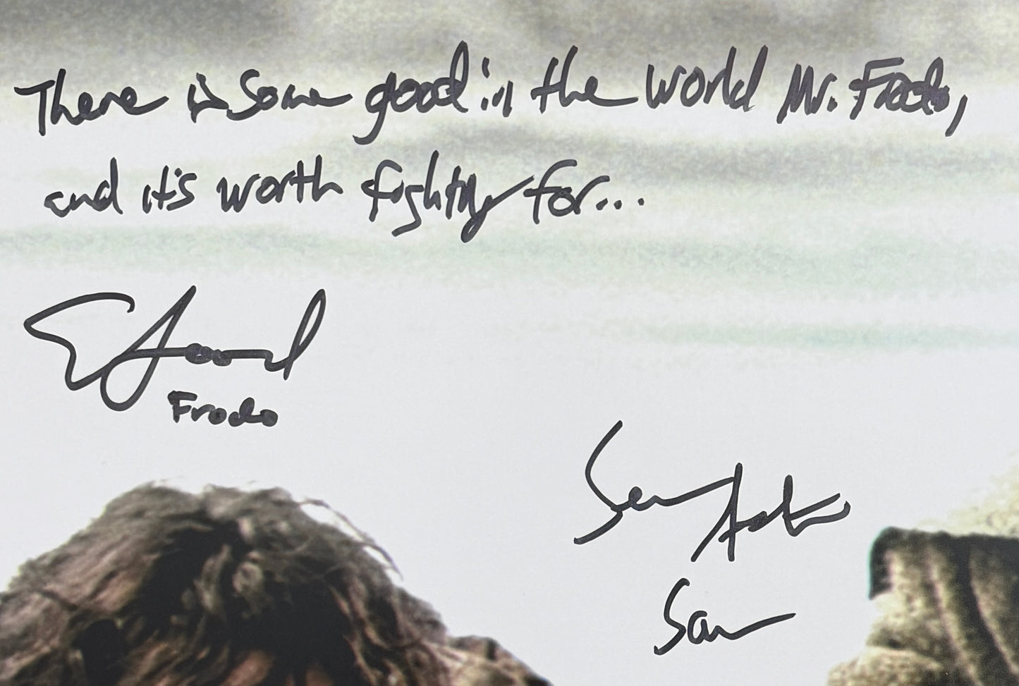 Elijah Wood & Sean Astin Signed/Auto 16x20 Photo Lord of the Rings BAS 212447