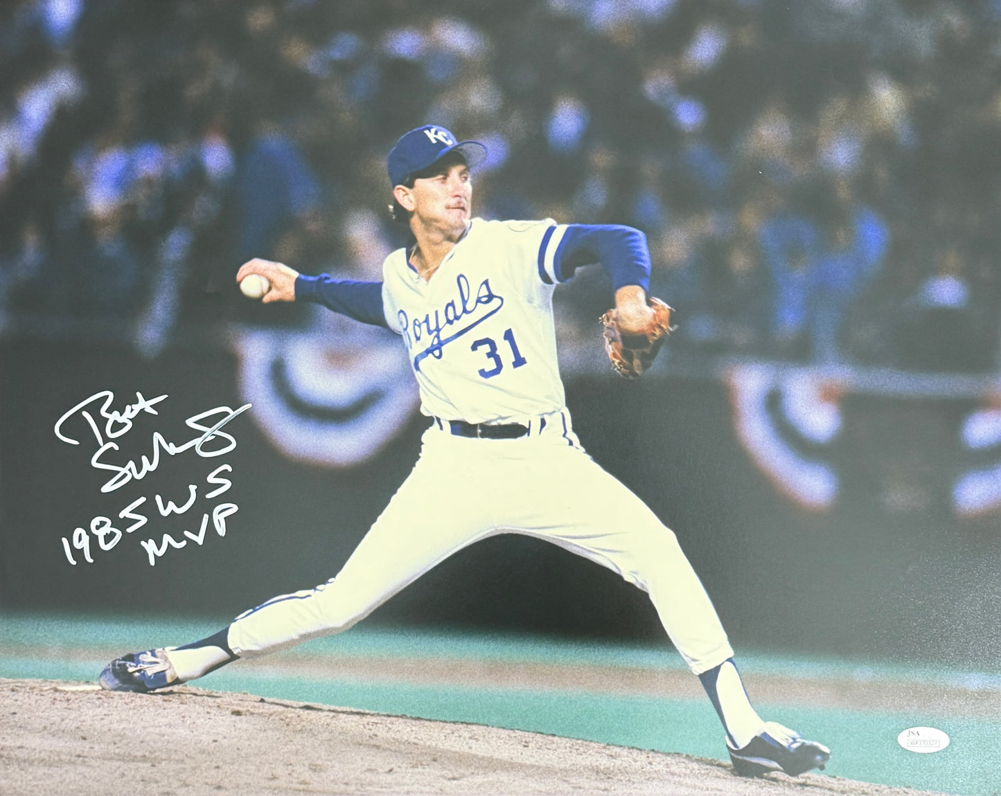 Bret Saberhagen Signed/Autographed 16x20 Photo Royals JSA 212449