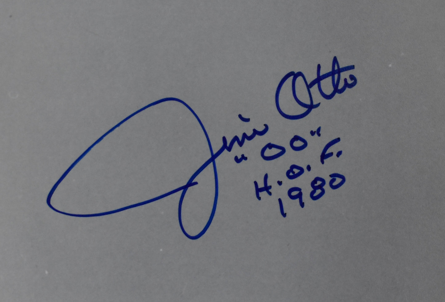 Jim Otto HOF Signed/Autographed 16x20 Photo Raiders JSA BA212455