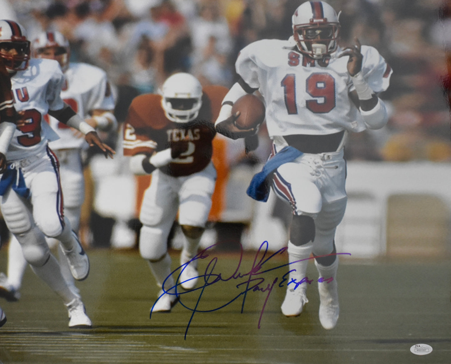 Eric Dickerson HOF Signed/Autographed 16x20 Photo SMU Mustangs JSA BA212461