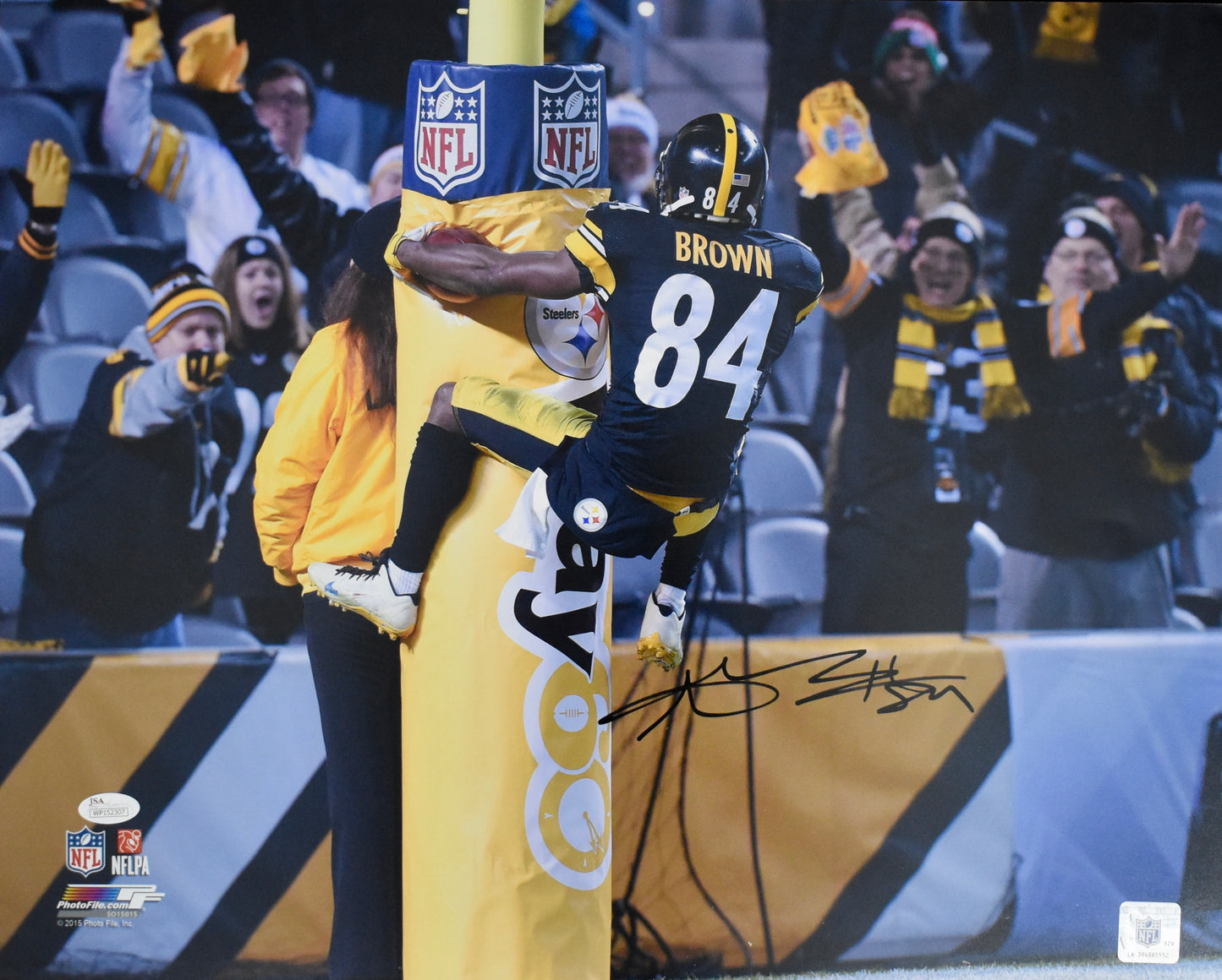 Antonio Brown Signed/Autographed 16x20 Photo Steelers JSA BA212466