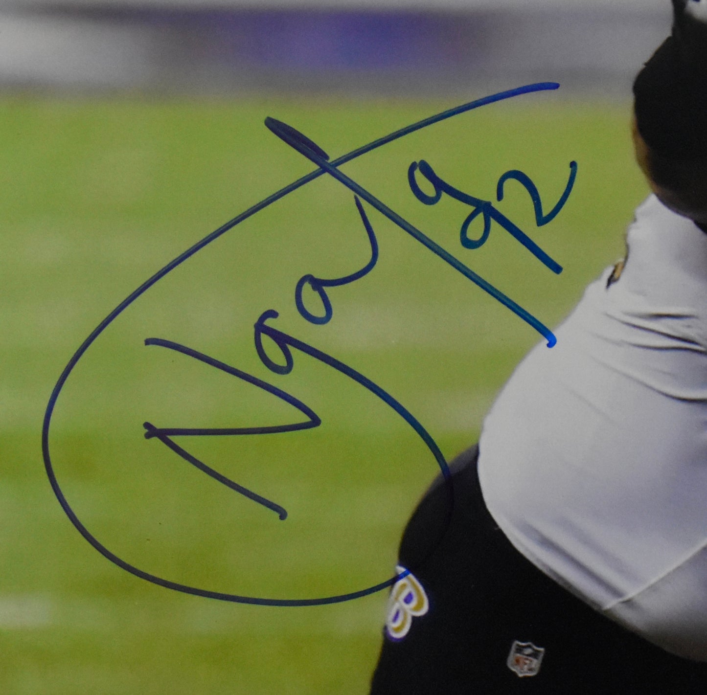 Halofi Ngata Signed/Autographed 16x20 Photo Ravens JSA BA212468