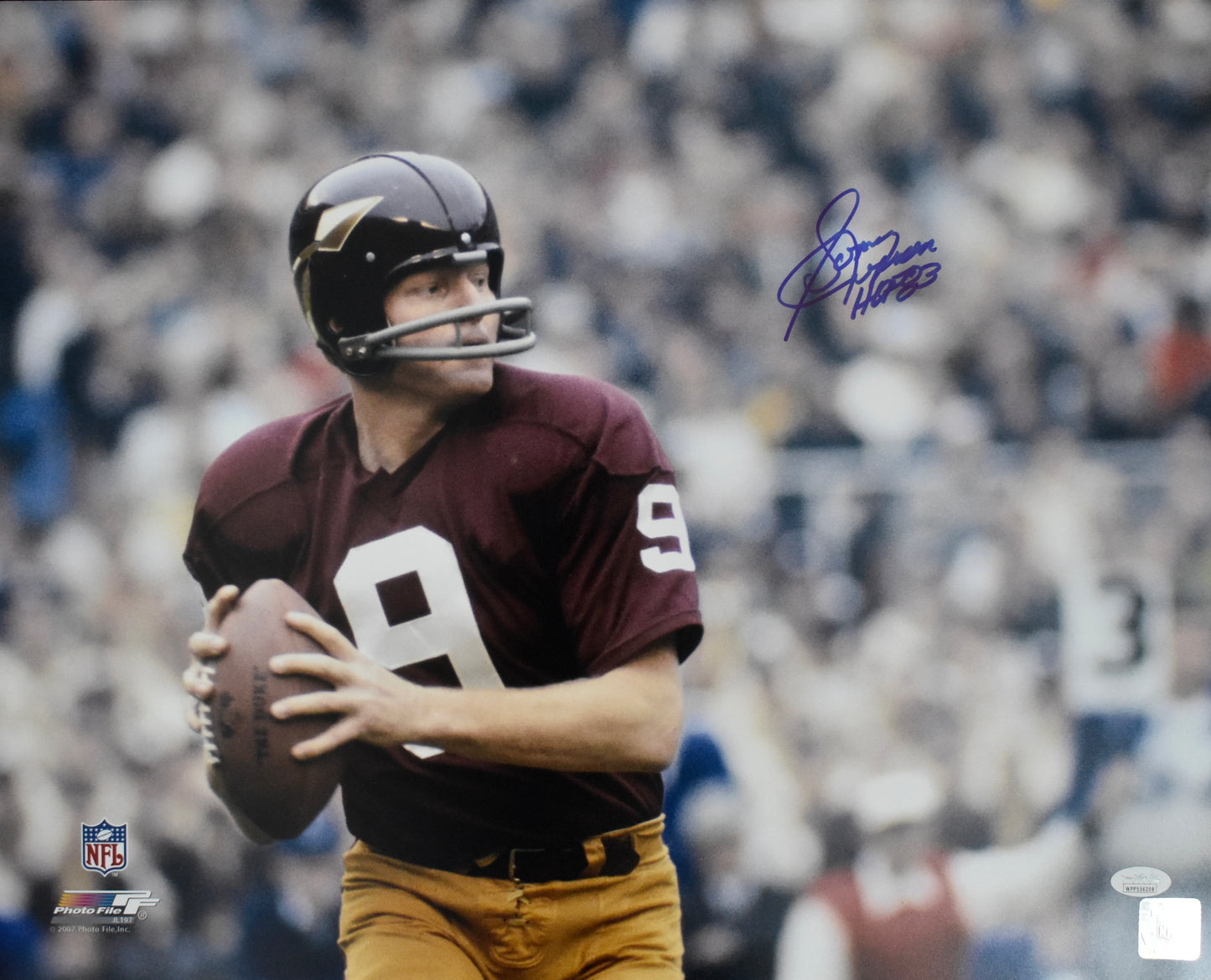 Sonny Jurgensen HOF Signed/Autographed 16x20 Photo Redskins JSA BA212474
