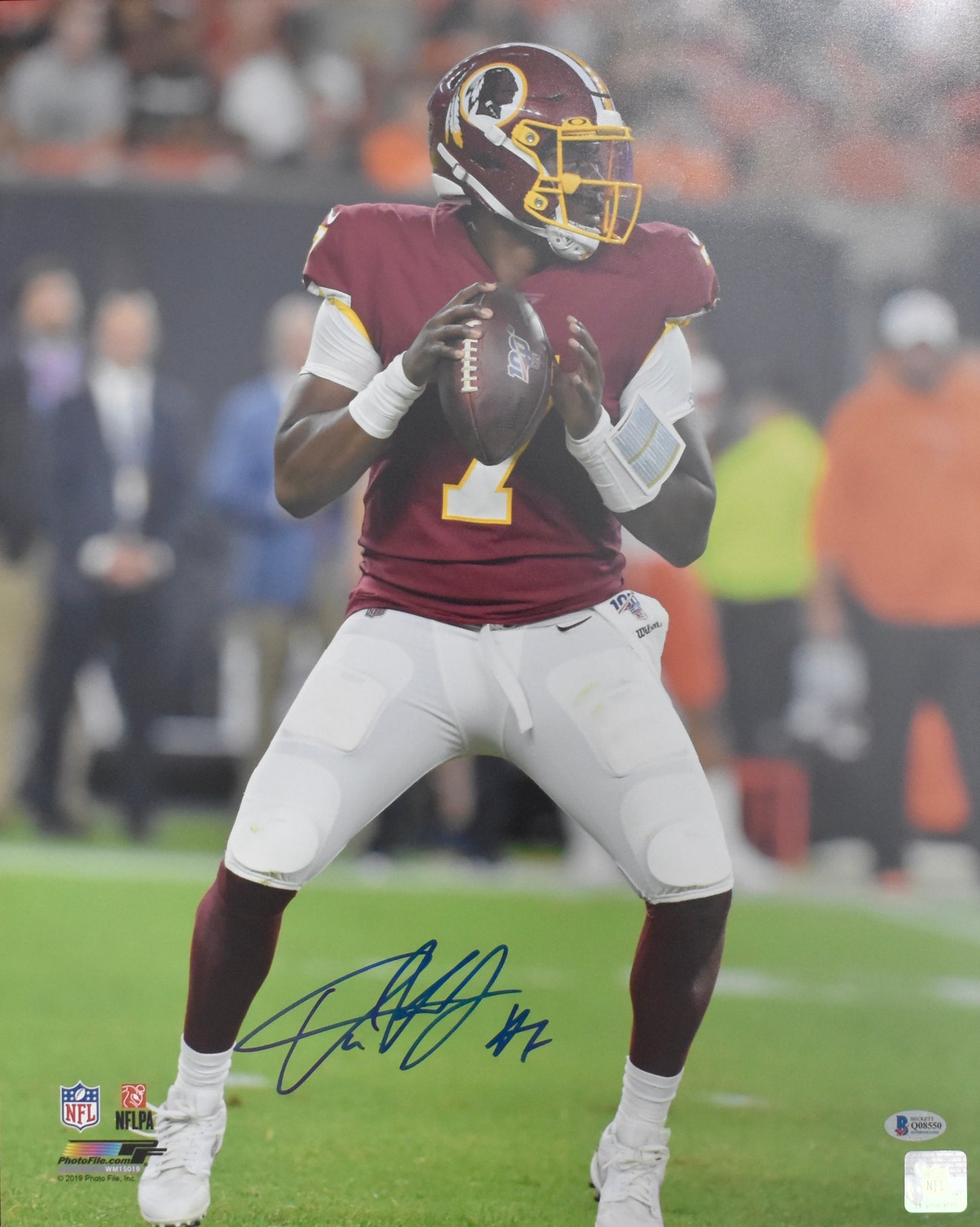 Dwayne Haskins Signed/Autographed 16x20 Photo Redskins BAS BA212454