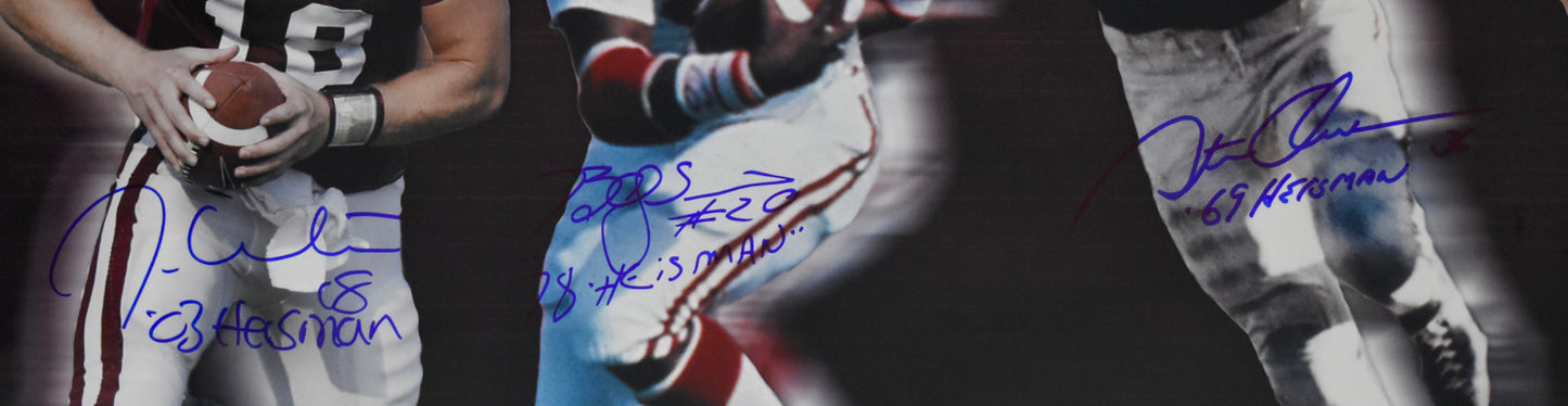 White Simms & Owens Signed/Autographed 16x20 Photo Oklahoma Heisman JSA 212478